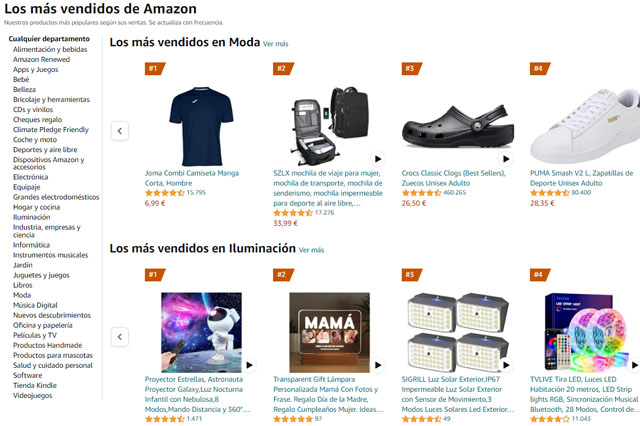 articulos mas vendidos en amazon